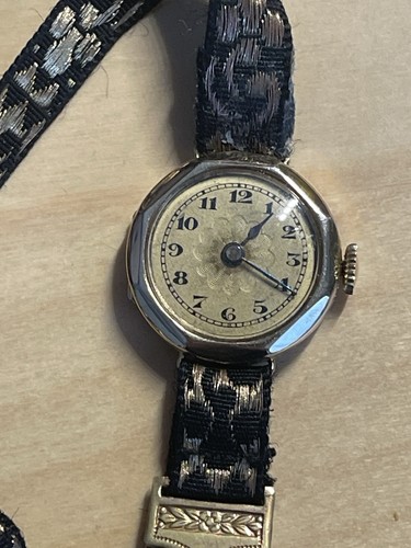 Art deco gold 333 damenuhr - gold,