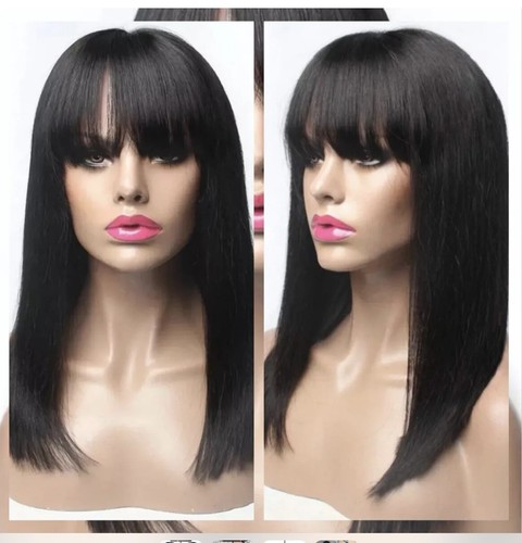 Human hair straight bob - hair,