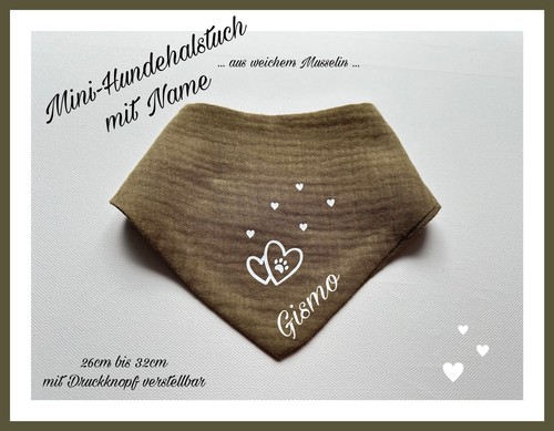 Mini hundehalstuch 32cm - mini, hundehalstuch★26-32cm