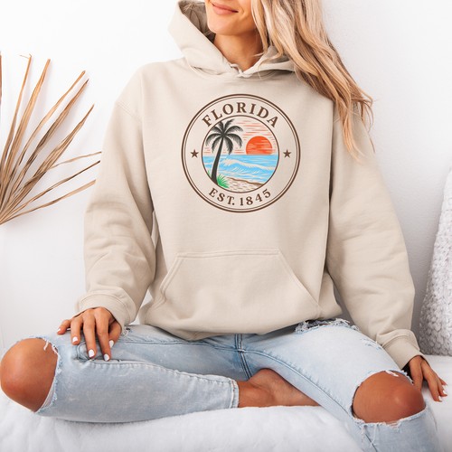 Florida est 1845 damen hoodie - florida,