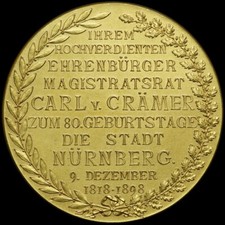 NÜRNBERG / BAYERN: Vergoldete