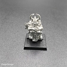 Lord mit gehörntem Helm Hammer Warhammer Zwerge Metall 6. Auflage 2004