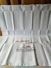 Geschirrtuch mit Spruch weiß   Zu Hause in Münster   Wohn +Stadtbau