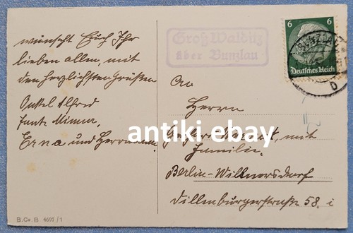Schlesien neujahr ak 1935 - #,