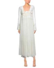 Philosophy di Alberta Ferretti Seide Kleid Boho Häkel Spitze Hippie Braut