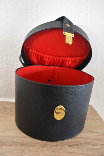 Leder hutschachtel hutkoffer - leder,
