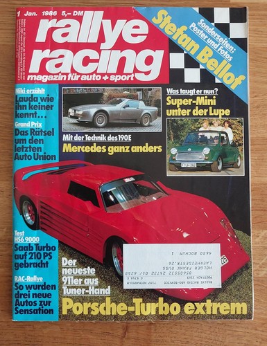 Rallye racing 1986 stefan - racing, 01/1986