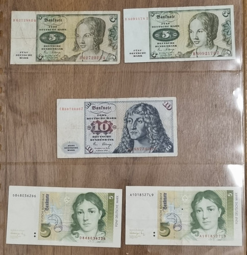 Deutsche mark schein banknote - deutsche,