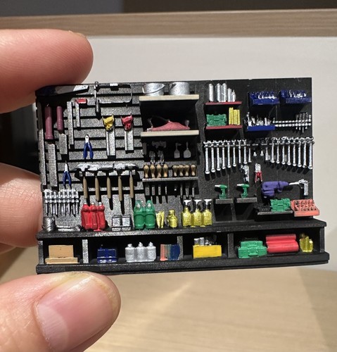 Diorama werkbank prop - 1/64,
