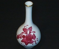 Herend Apponyi purpur mit Goldrand, kleine Vase