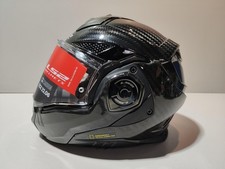 Motorradhelm   LS2, Klapphelm Motorrad ADVANT X Carbon Gloss Carbon, XL