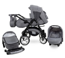 Urbano  Kombikinderwagen 3in1 Kinderwagen Babyschale 3in1 System Autositz
