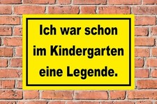 Schild Kindergarten eine