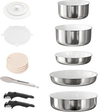 5-teiliges Edelstahl + Töpfe