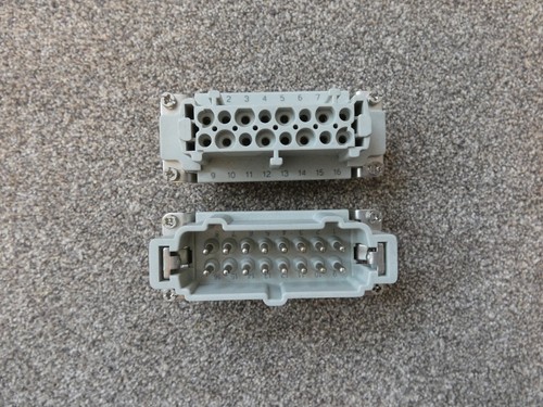 Original set harting han - han, 16e-m