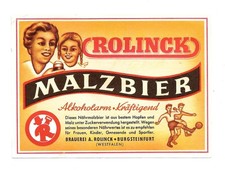 altes Bieretikett Brauerei