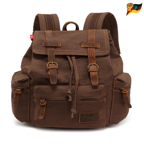 Retro segeltuch rucksack - retro,