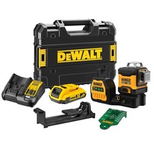 DeWALT Akku-Multilinienlaser 18V 3x360 Grad mit 1x 2,0 Ah Akku + Lader in TSTAK