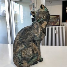 Alte dekorative Katze aus Metall ca 35x18cm 5650 Gramm H.29.U