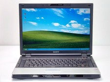 Sony VAIO 15,4'' Windows XP Retro Gaming Notebook C2D T7250 128GB SSD 2GB DVD-RW