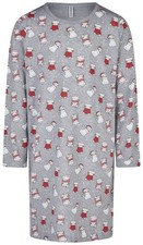 Mädchen Sleepshirt Nachthemd COMTESSA 100% Baumwolle Jersey Kätzchen grau Gr.140