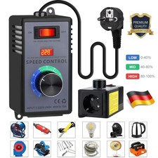 230V Drehzahlregler Drehzahlsteller Motordrehzahlsteuerung Ventilatoren Motoren