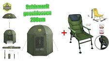 Schirmzelt geschlossen 250cm + Carp Chair mit Armlehnen