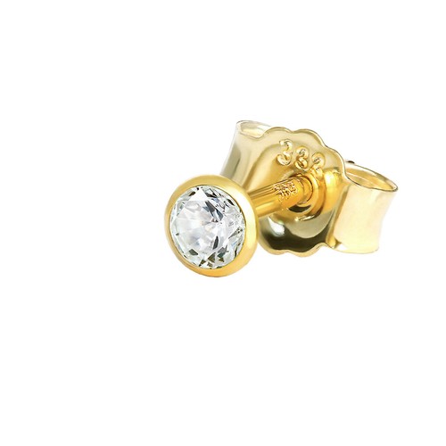 Einzel ohrstecker gelbgold 333 - einzel,