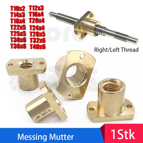 Messingmutter t10 t12 - messingmutter, t12-t40