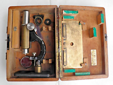 Altes Mikroskop WINKEL- ZEISS GÖTTINGEN Nr. 45456 Mit Zubehör Im Holzkasten