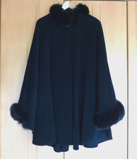BASLER Poncho/Cape Größe 40, schwarz