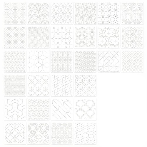 Stück sashiko schablone - 30,