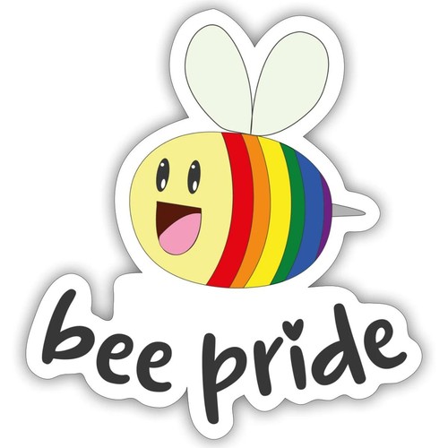 Bee pride regenbogen biene - bee, regenbogen-biene