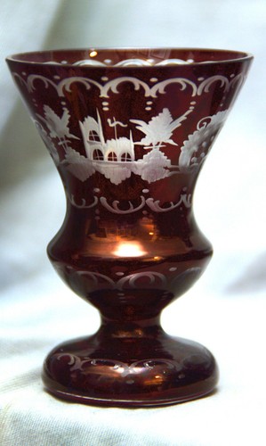Kleine vase rubinglas - kleine,