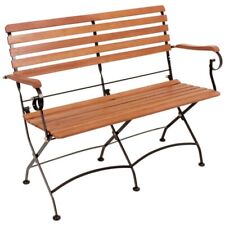 Gartenbank 2-Sitz Eukalyptus FSC geölt Klappbank Outdoor Möbel Garten Balkon