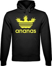 Hoodie Fun Trio Ananas Kaputzenpulli Spass Pulli Sweat Sport Shirt Witzig