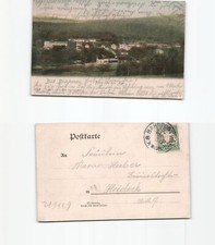 (b97672)   Ansichtskarte Bad Brückenau 1909 nach Heideck, Nachlass Bierbrau