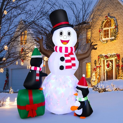 Aufblasbar schneemann led - aufblasbar,
