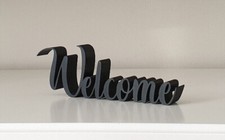 3D Druck Schriftzug "Welcome"