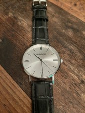 Wempe Armbanduhr mitr schwarzem Lederband top Zustand 