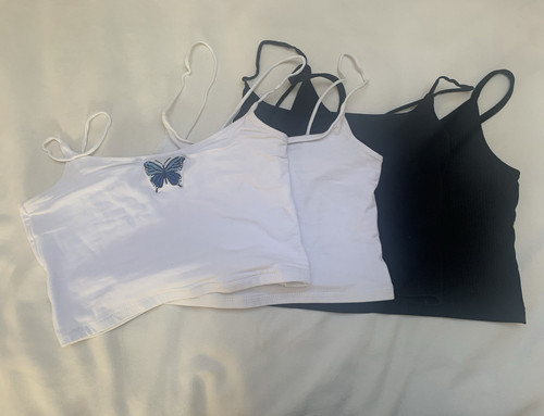 Damen 2er crop trägershirt - damen,