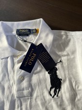 Polo Ralph Lauren Custom Slim Fit Poloshirt, Weiß, Größe M