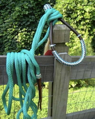 Natural rawhide bosal with - bosal,