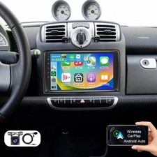 4+64GB Für Smart Fortwo 451 2005-2010 Android 15 Autoradio Carplay GPS Navi +Kam