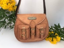 13 Zoll Damen-Umhängetasche aus echtem Vintage-Leder mit 2 mehreren Taschen K...