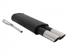 NOVUS SPORTAUSPUFF + ABE 2x76mm MS-Design Stahl für VW Passat 35i