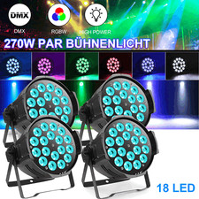 4Stk 270W Wash PAR 18 LED RGBW