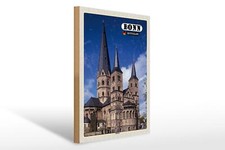 Holzschild städte bonn - holzschild,