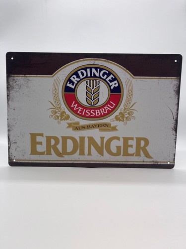 Blechschild erdinger 20x30cm - blechschild,