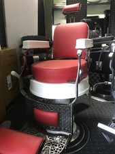 Barber Chair  round Seat USA Sedia Barbiere ( Belmont, Koken, Paidar,Climazon)